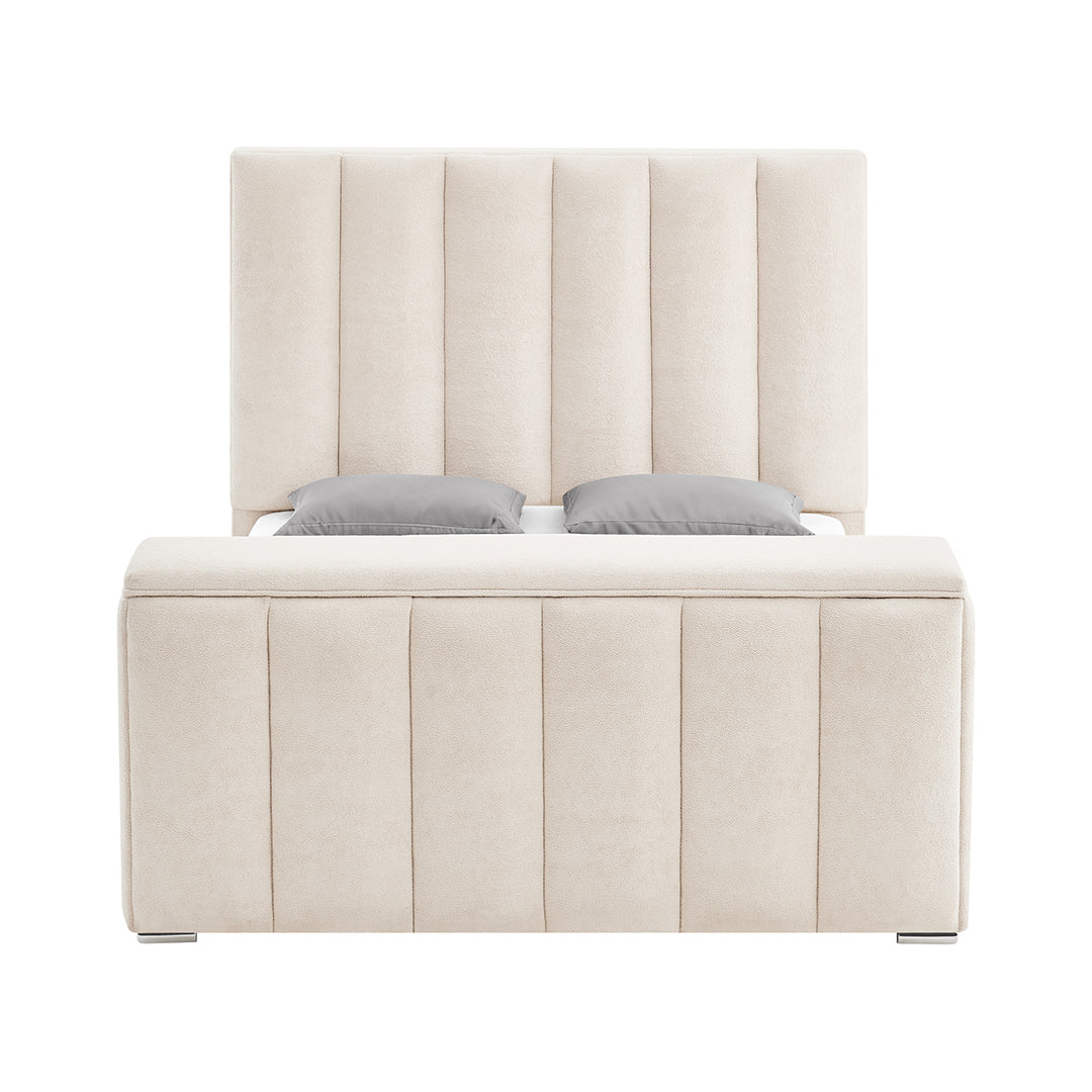 Serenity Upholstered Bed with Speakers