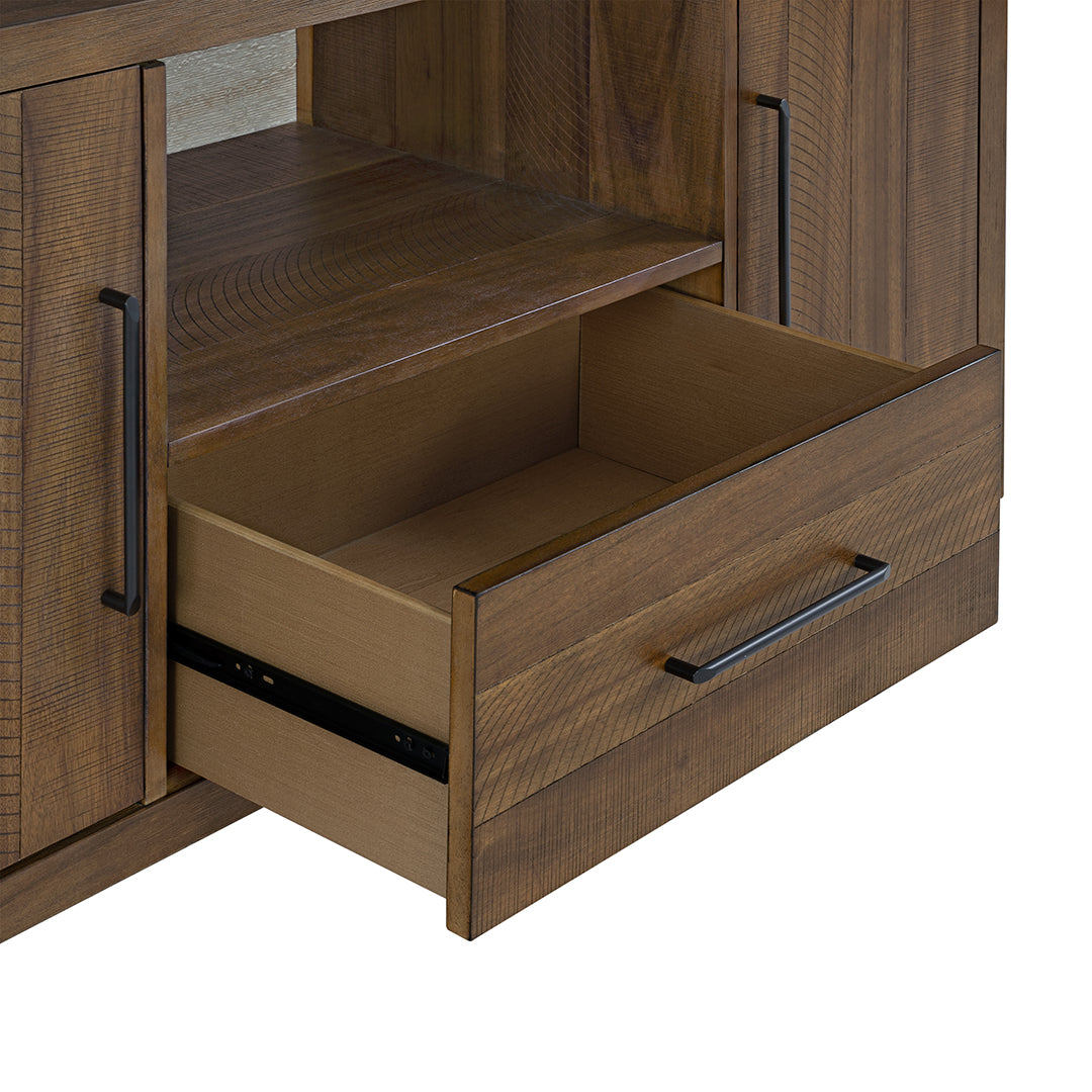 Apex Sideboard from Holland House in Brown Veneer - Side view