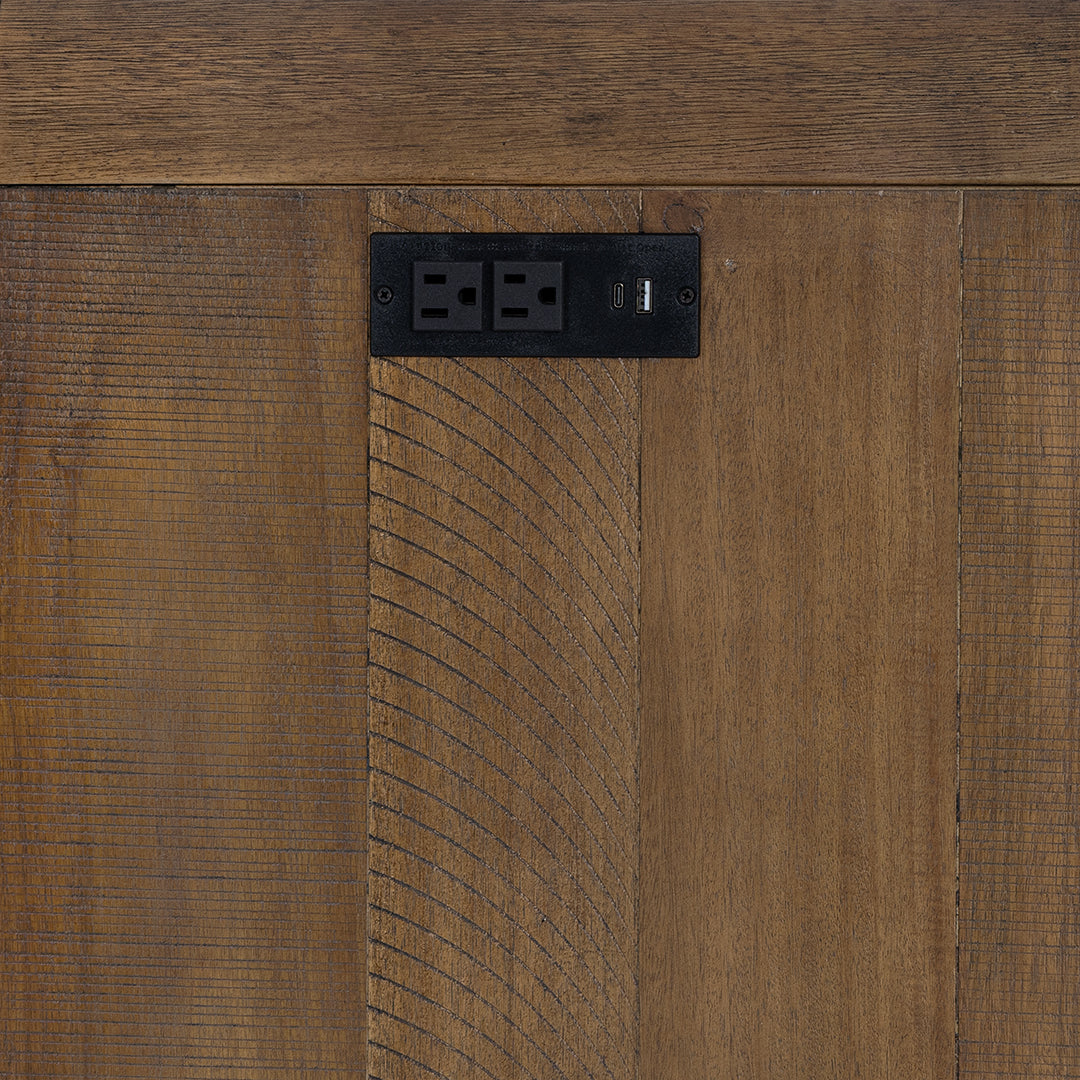 Apex Sideboard from Holland House in Brown Veneer - Side view