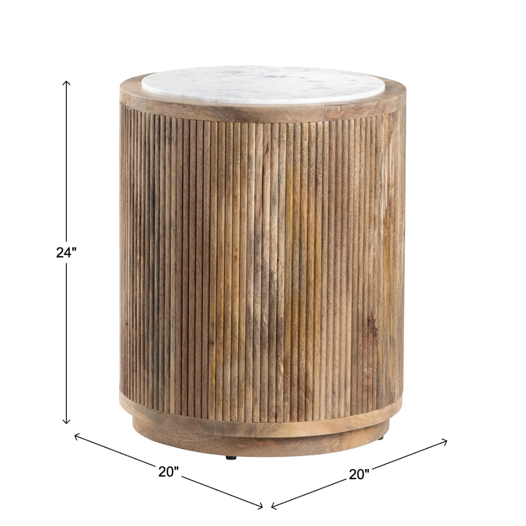 Santorini Round End Table