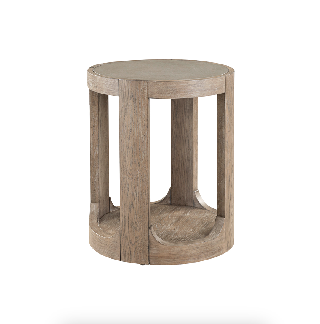 South Bend Round Side Table from Liberty Furniture in Brown
