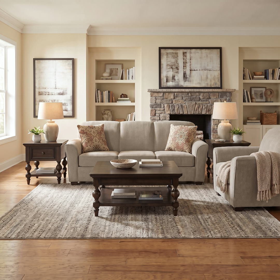 Smryna Sofa and Chair from England, Made in USA