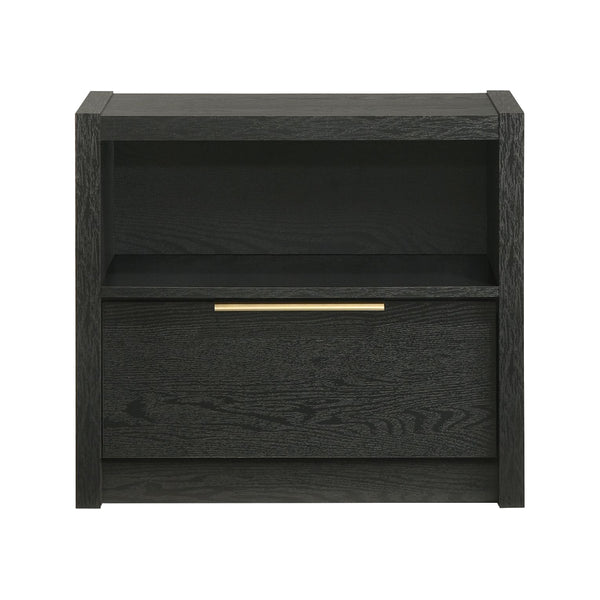 Southbend Nightstand from Elements International in Black - Beige finish