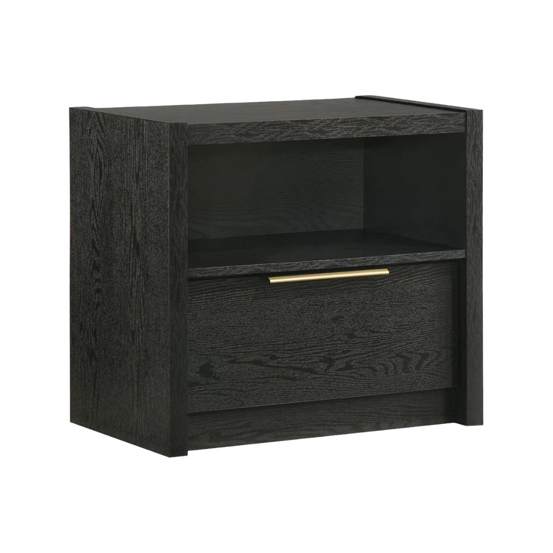 Southbend Nightstand from Elements International in Black - Beige finish