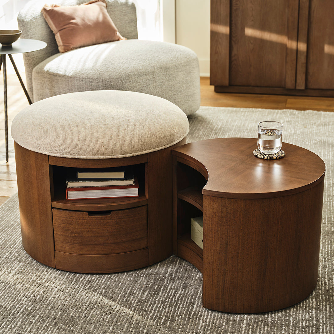 Joybird wooden nesting coffee tables