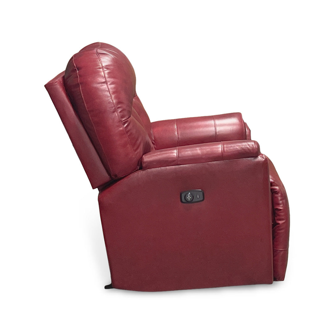 Suitably Leather Power Rocker Recliner