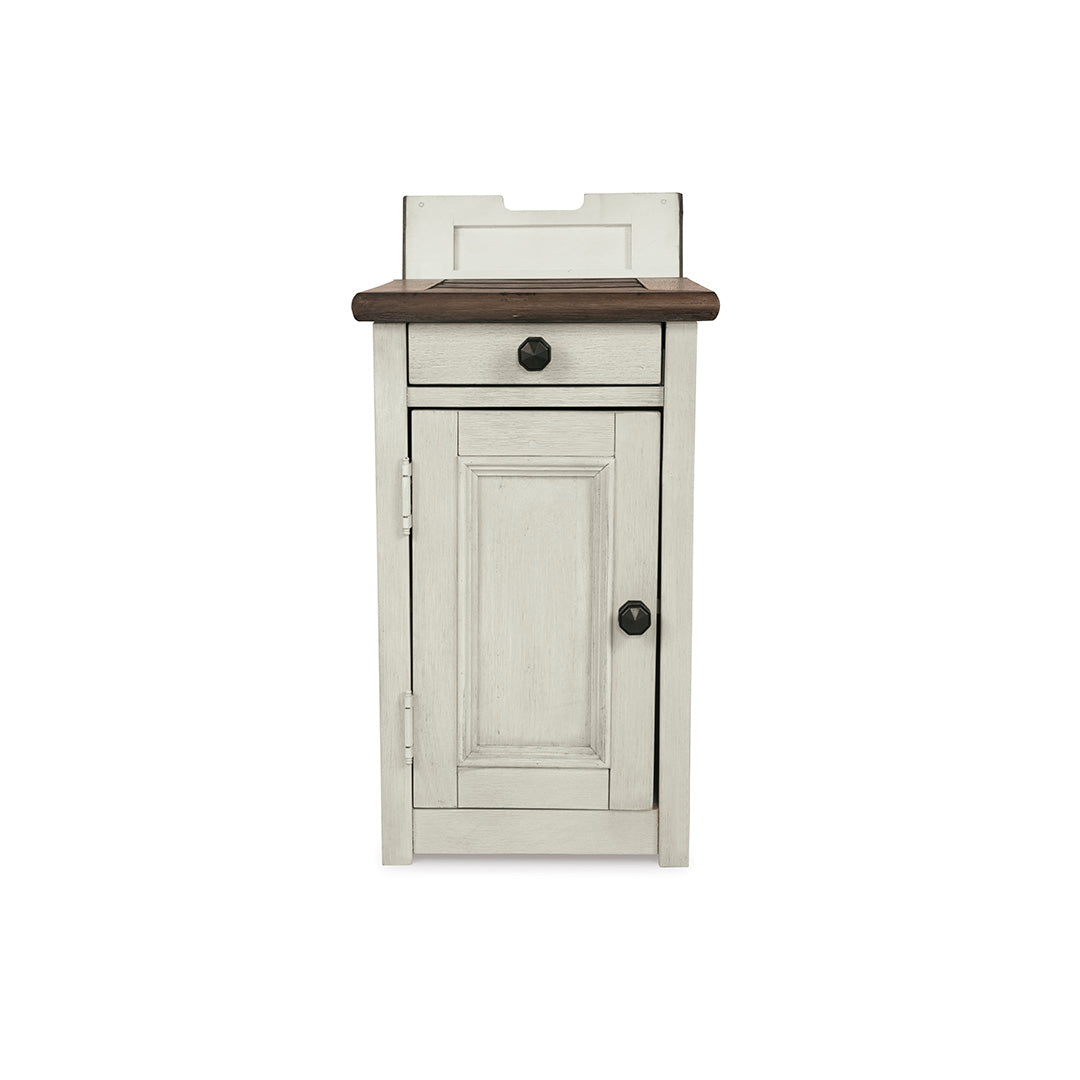 Bolanburg Chairside End Table with USB Ports and Outlets