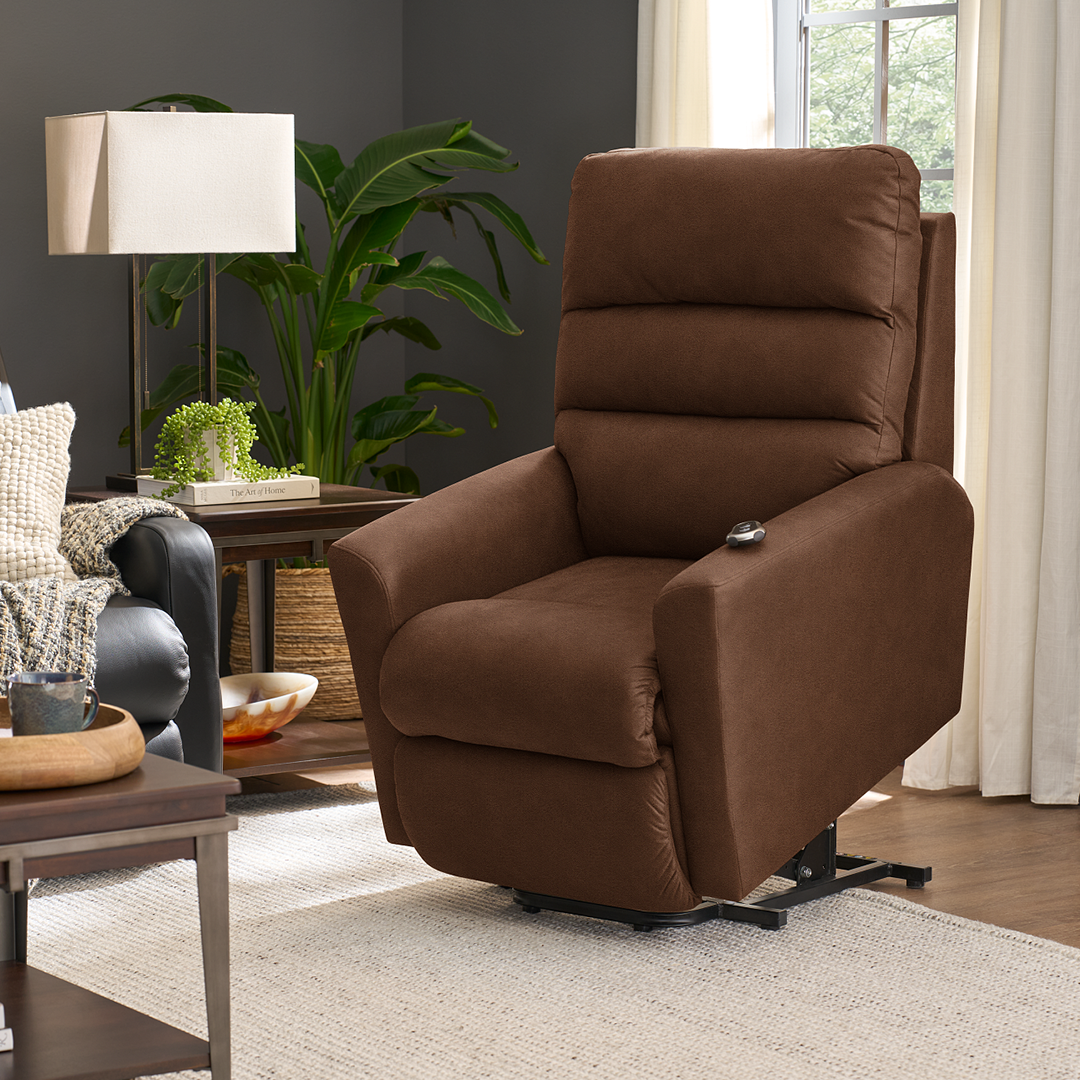 Liam Bronze Power Lift Recliner from La-Z-Boy Incorporated in Performance Fabric with Lift chair, Power Recline, Made in USA - Additional view 18