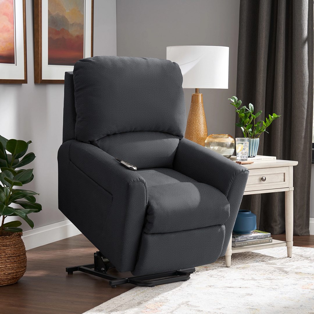 Jean Bronze Power Lift Recliner from La-Z-Boy Incorporated in Performance Fabric with Lift chair, Power Recline, Made in USA - Additional view 13