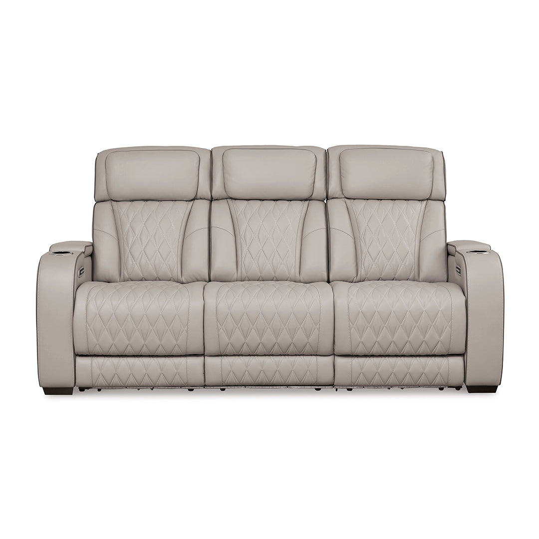 Boyington power reclining sofa shown from front angle on white background