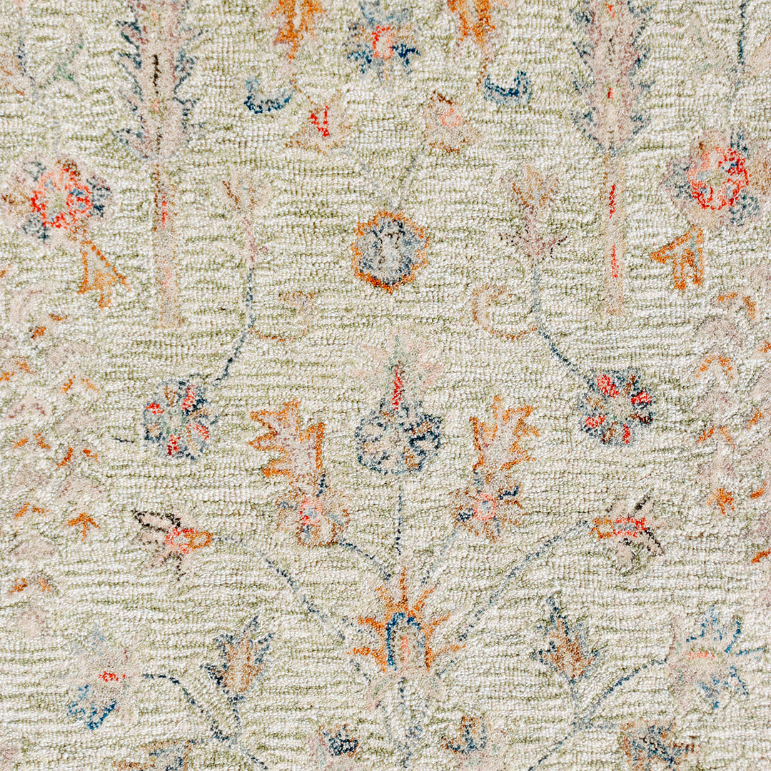 Alfombra vintage de salvia