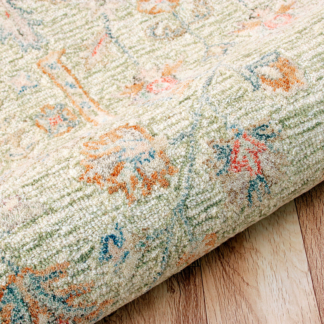 Alfombra vintage de salvia