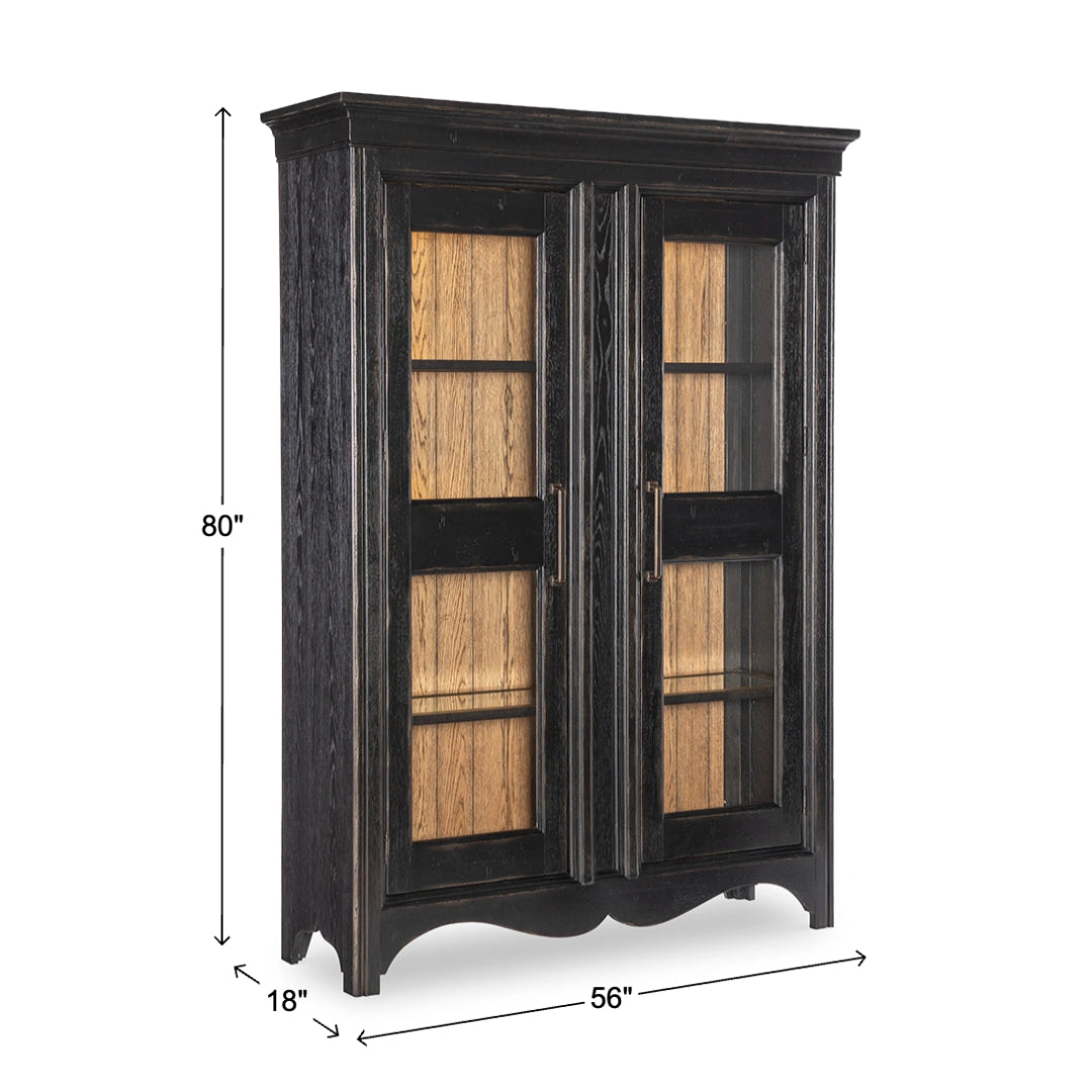 Vintage Market Display Cabinet from Legacy Classic Furniture in Black - Additional view 5