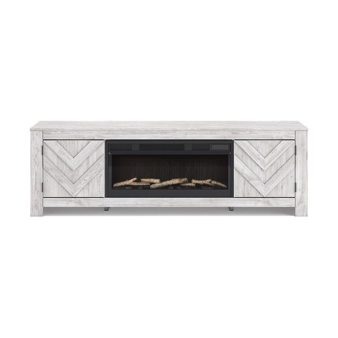 Cayboni White TV Stand - 71 Inches