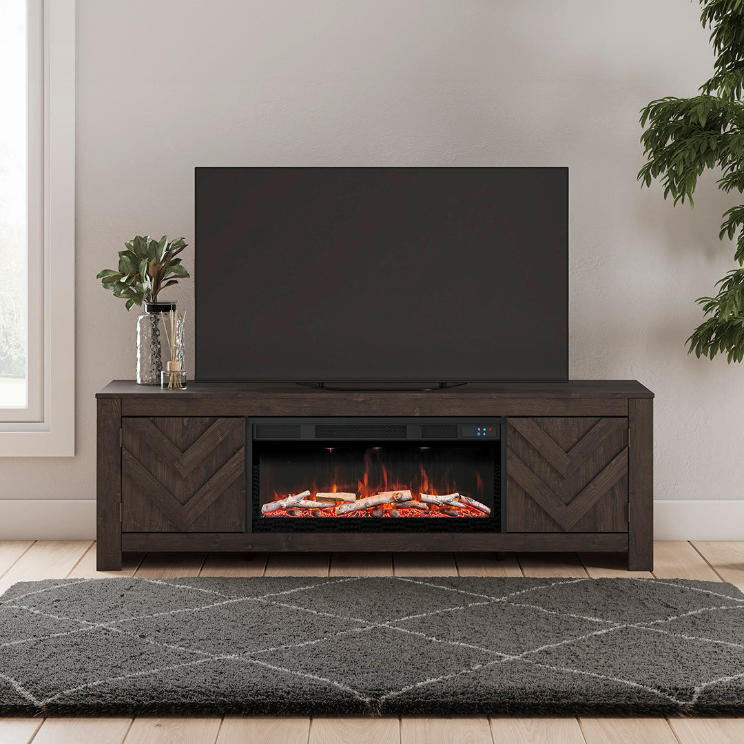 Cayboni Black TV Stand - 71 Inches