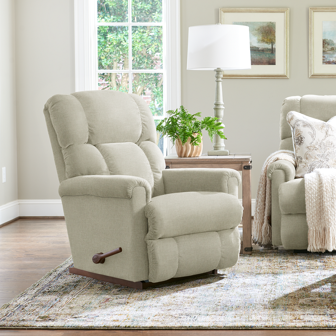Pinnacle Rocker Recliner from La-Z-Boy Incorporated in Beige, Made in USA - Alternate angle