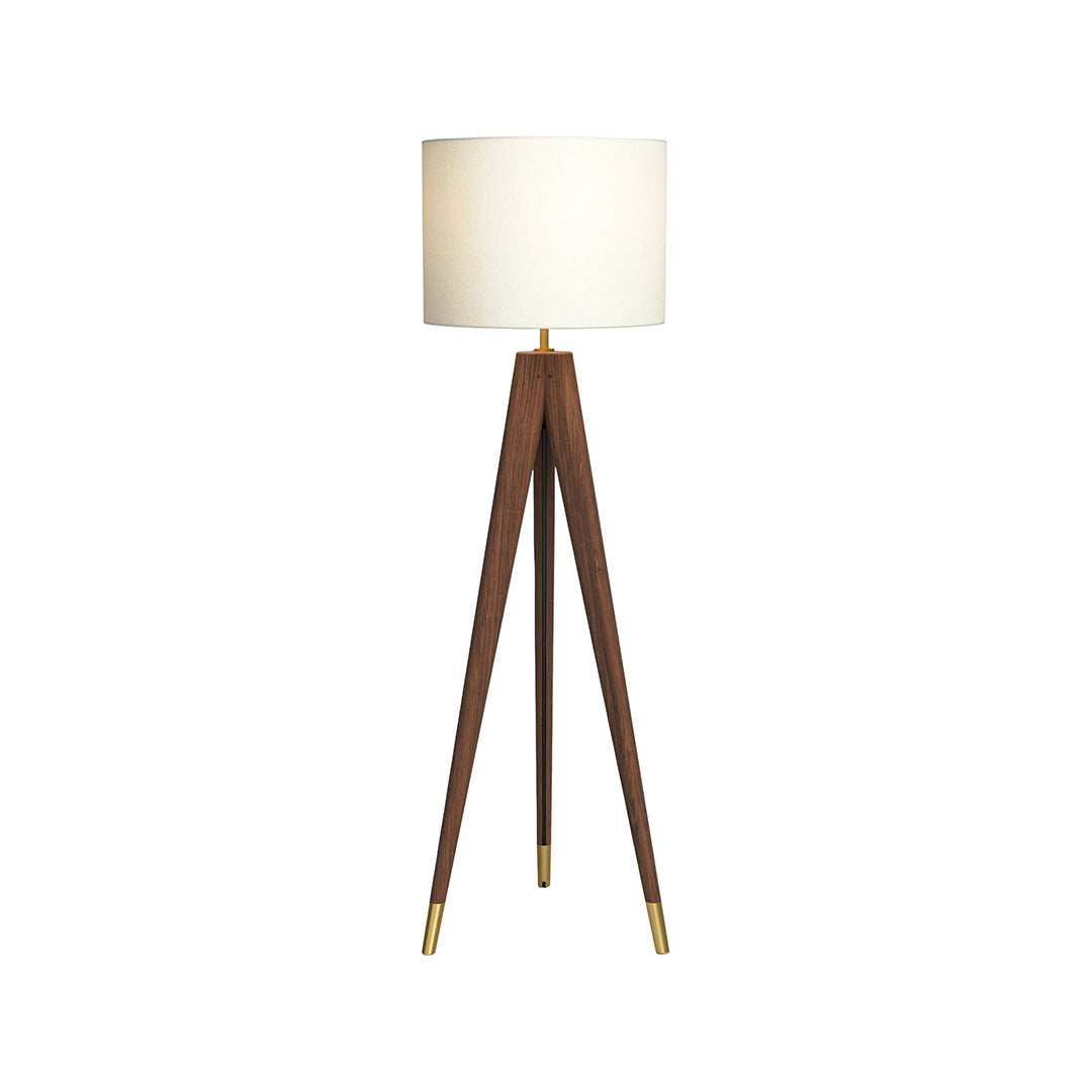 Walnut Grove Floor Lamp from L and J.G. Stickley Inc in Brown Solid Wood, Made in USA