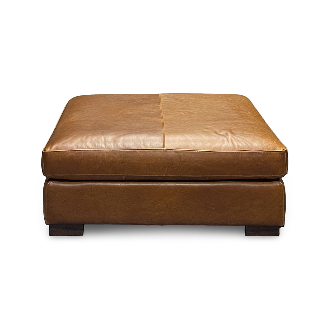 Wyoming Leather Ottoman