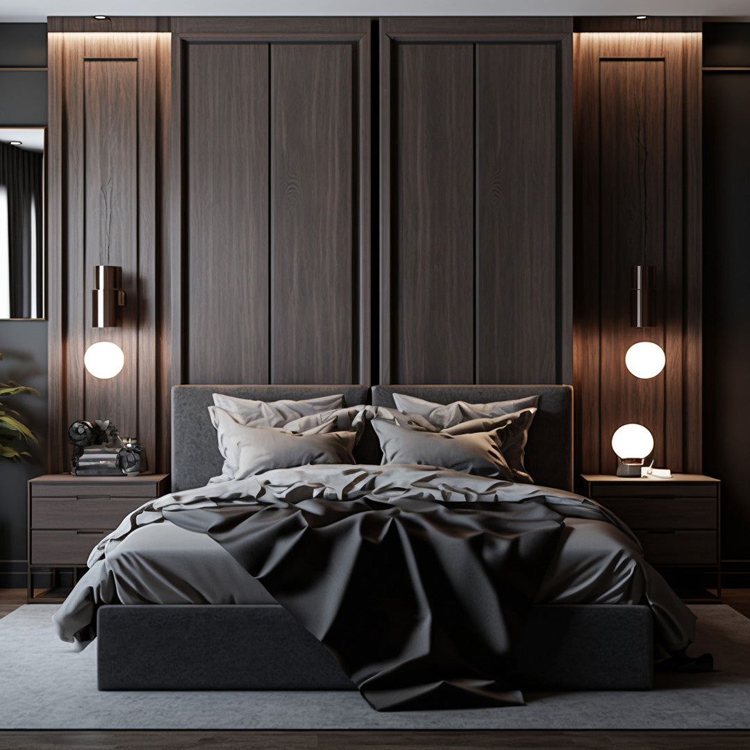 Cooling cotton sheets in dark gray, additional detail, from Lusome