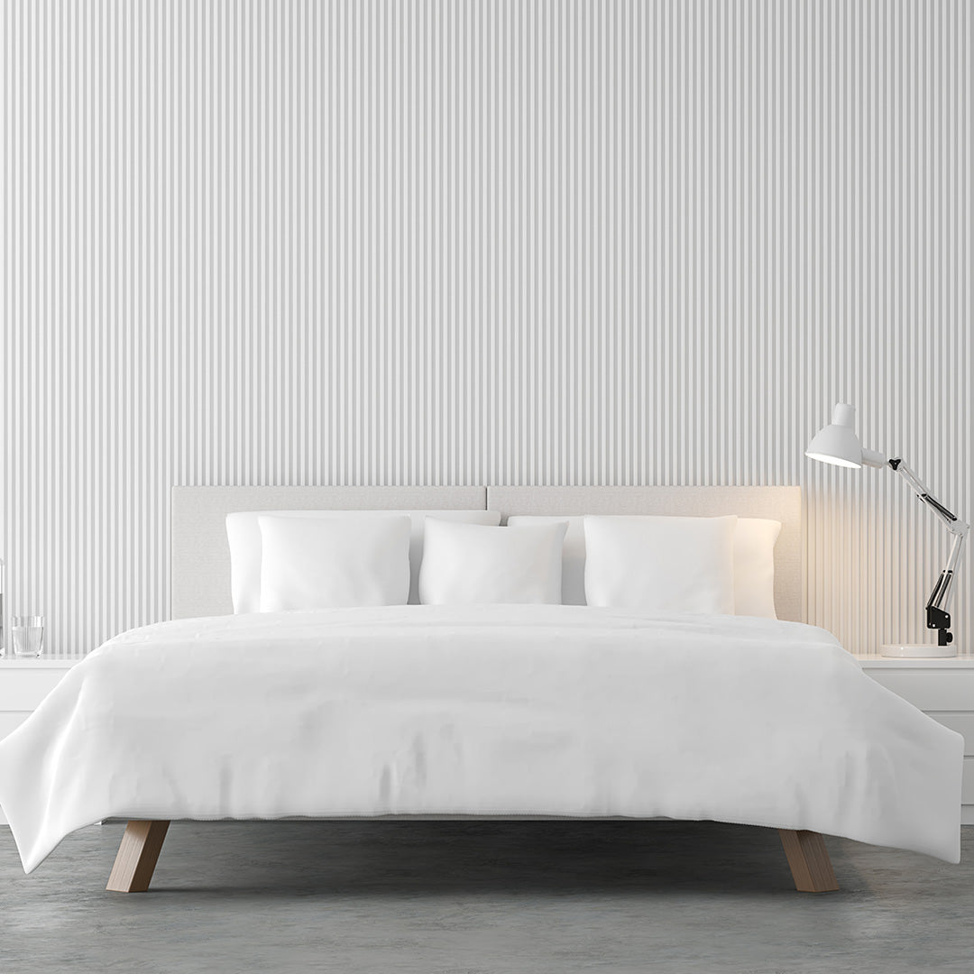 Cooling cotton sheets in white, close-up of fabric texture, from Lusome