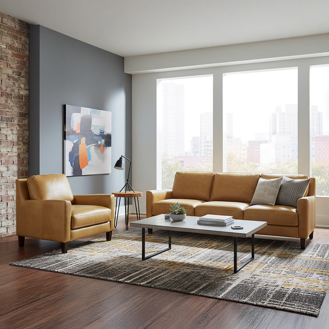 York Leather Sofa
