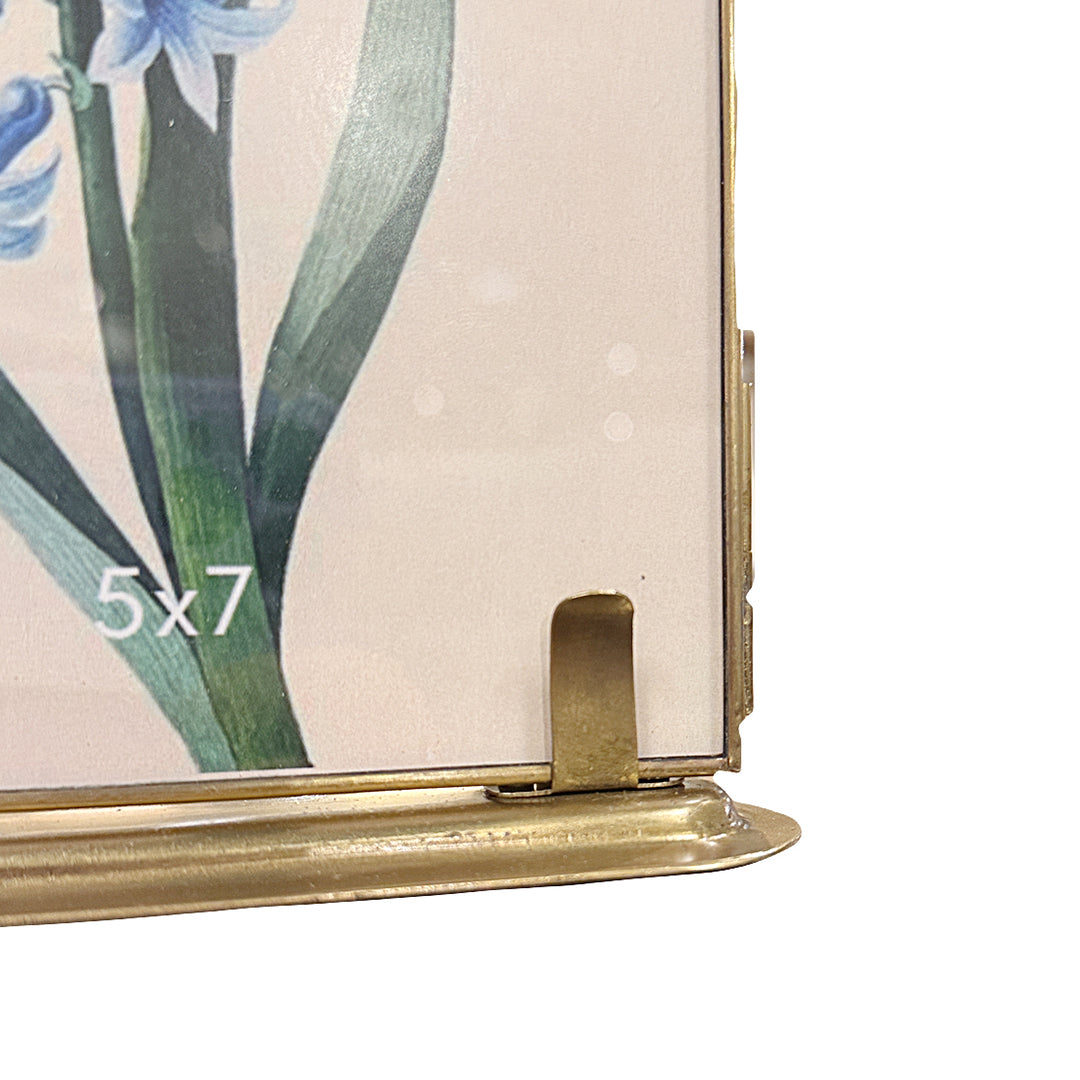 Antique Brass Standing Frame from P D Home & Garden in Yellow Glass - Additional view 4
