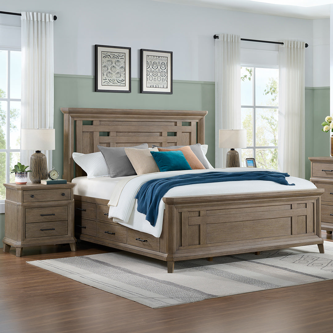 Cama con almacenamiento Haven