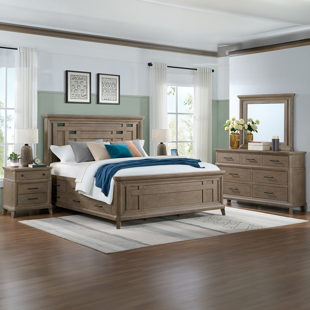 Cama con almacenamiento Haven