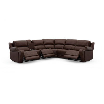 Benjamin Leather Power Reclining Sectional