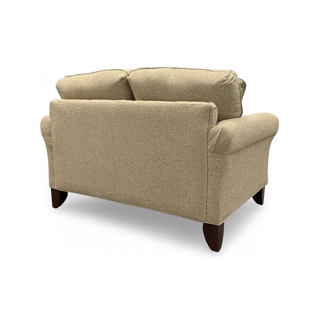 Betty Loveseat from Hickorycraft (Craftmaster) in Brown Polyester, Made in USA - Additional view 5
