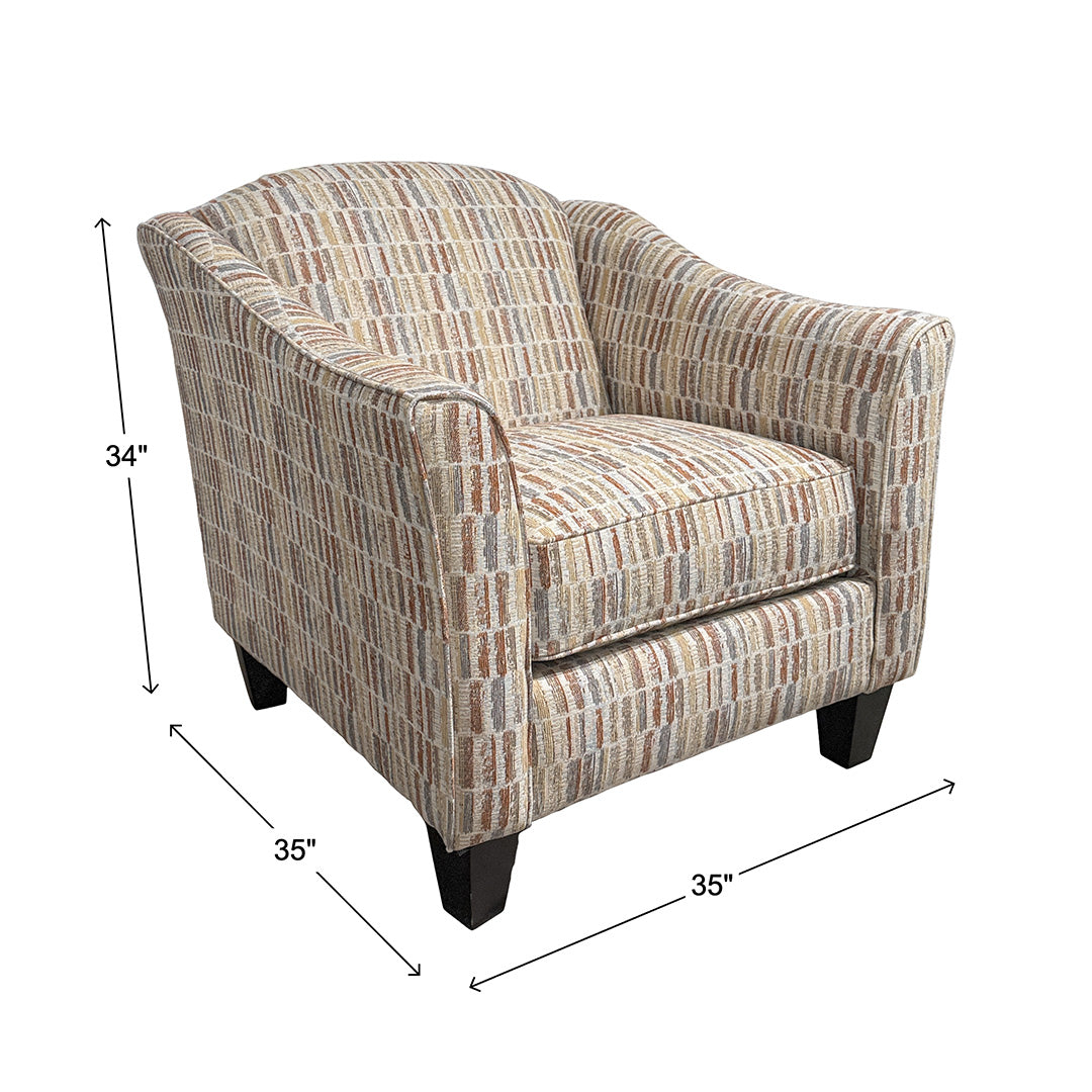 Silla decorativa Bono from Washington in Beige, Made in USA - Additional view 7