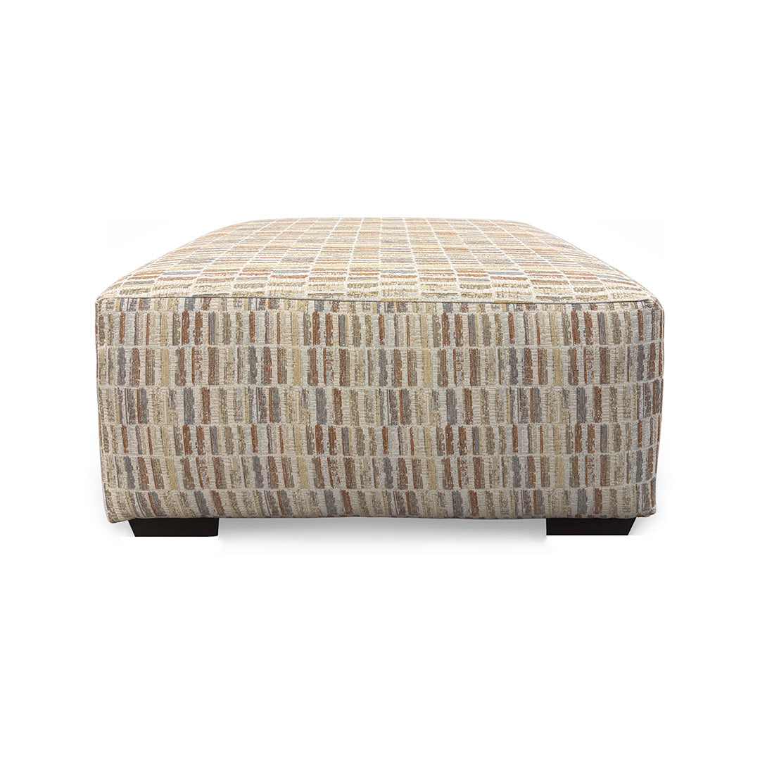 Bono Ottoman from Washington in Multicolor, Made in USA - Detail view