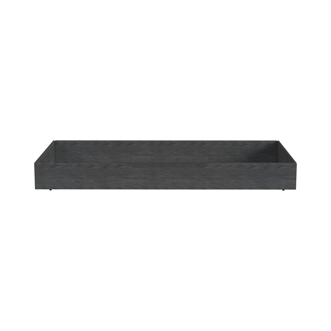 Gray trundle with caster wheels