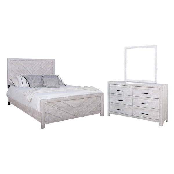 Cayne Bedroom Group in white from New Classic Home Furnishings Inc.