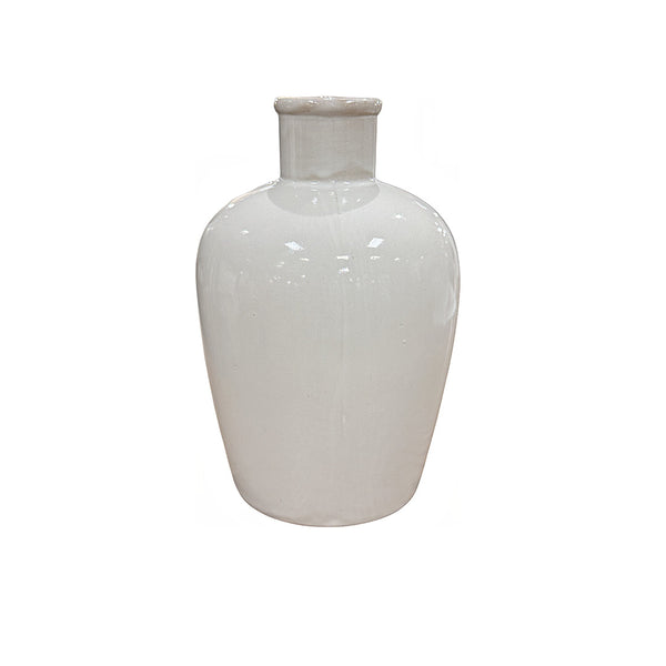 White Ceramic Vase with Handle from P D Home & Garden - Alternate angle