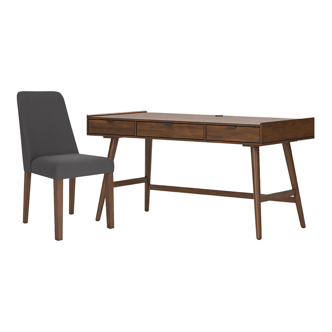 Lyncott Desk with Chair from Signature Design by Ashley - Gray finish