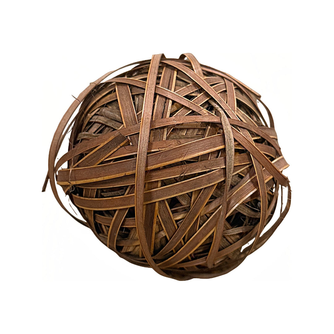 Decorative Balls in Gift Bag (Set of 6) from P D Home & Garden in Brown Wood