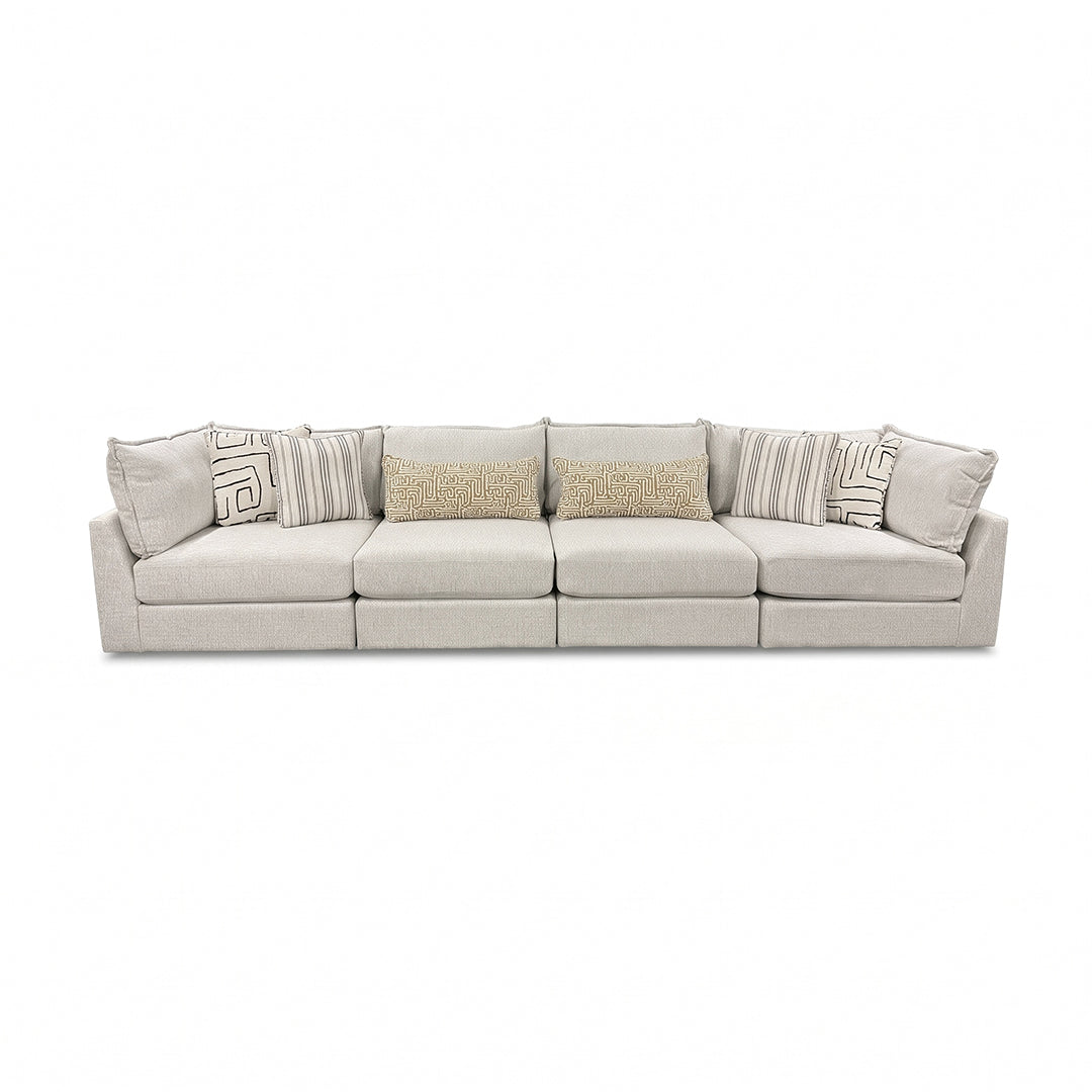 Durango Sectional (4pc) (4-Piece) from Fusion in Gray, Made in USA - Alternate angle