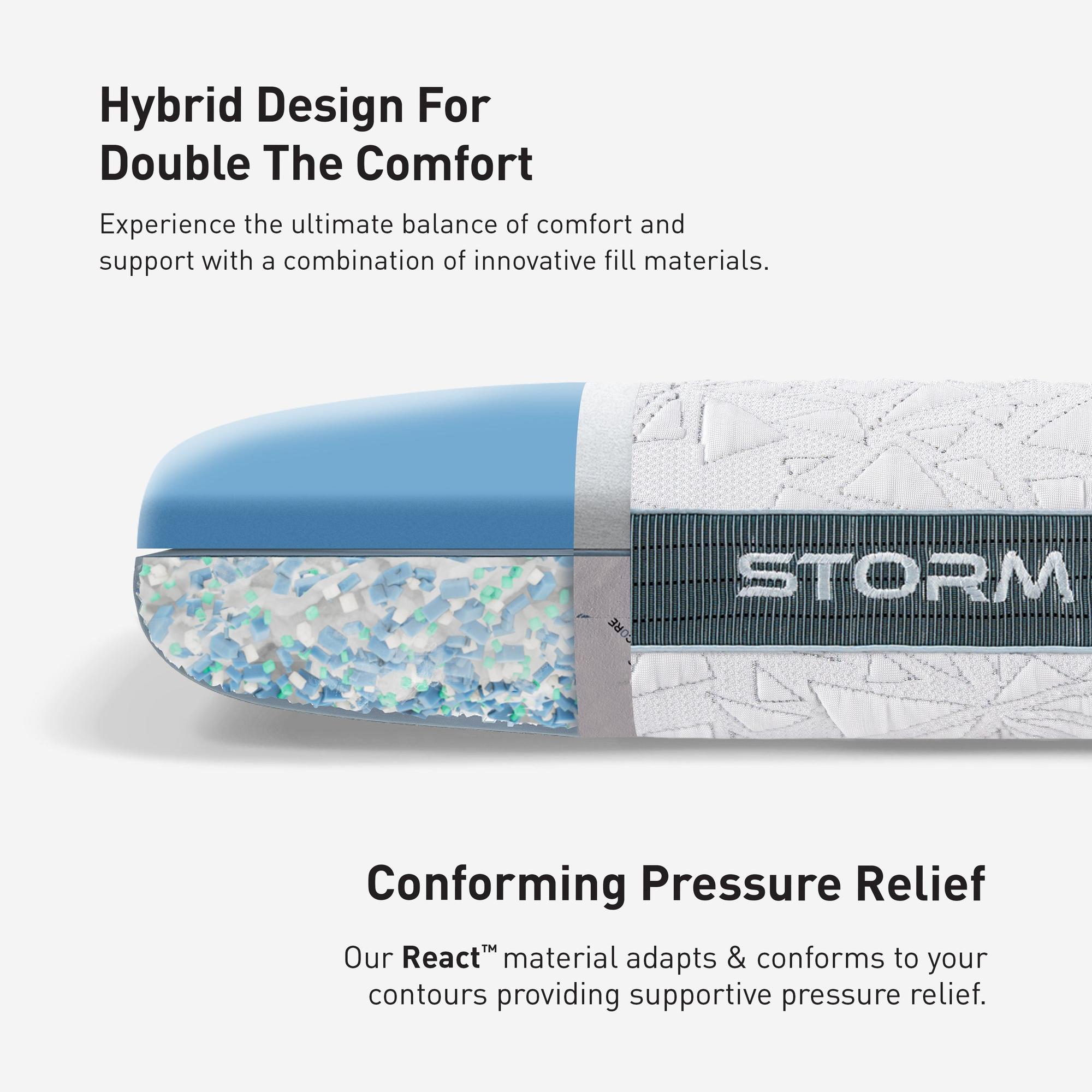 Bedgear pillow hybrid design cutaway