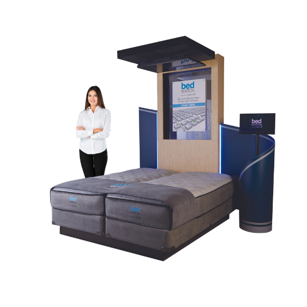 bedMATCH diagnostic system at Furniture Fair showroom