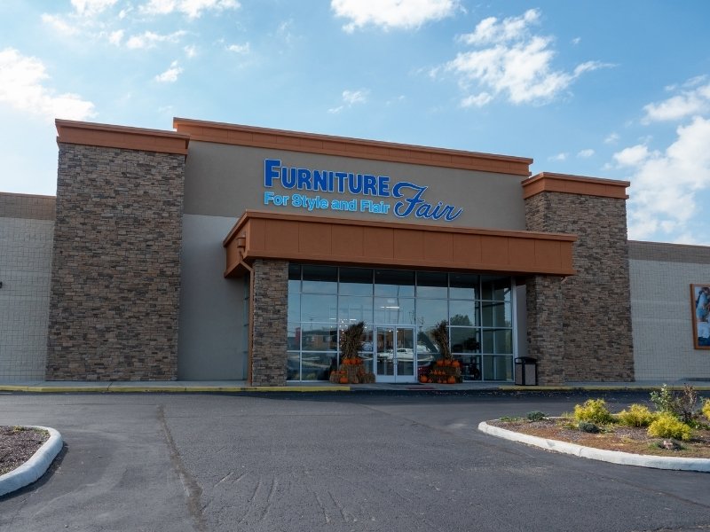 Furniture Fair Cold Spring store exterior at 3710 Alexandria Pike with parking lot
