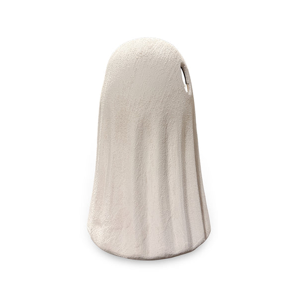 Ceramic Leaning Ghost from P D Home & Garden in White - Alternate angle