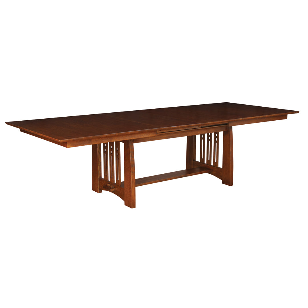 Mesa de caballete Highlands con hojas