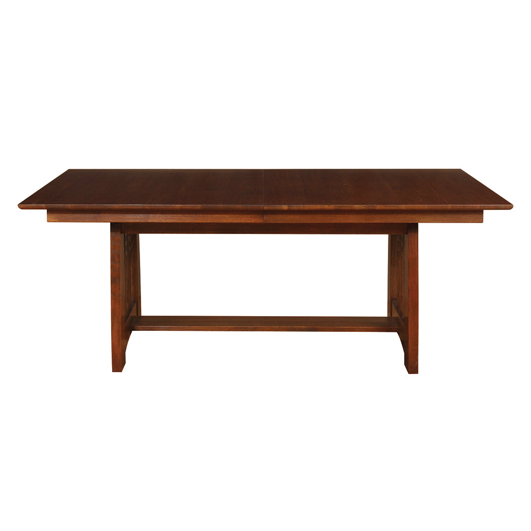 Mesa de caballete Highlands con hojas