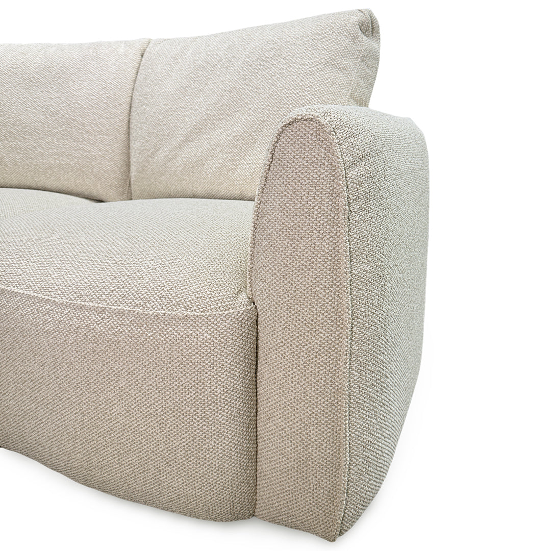 Jasmine Loveseat from Kuka Home in Beige Polyester with Reversible Cushions - Additional view 6