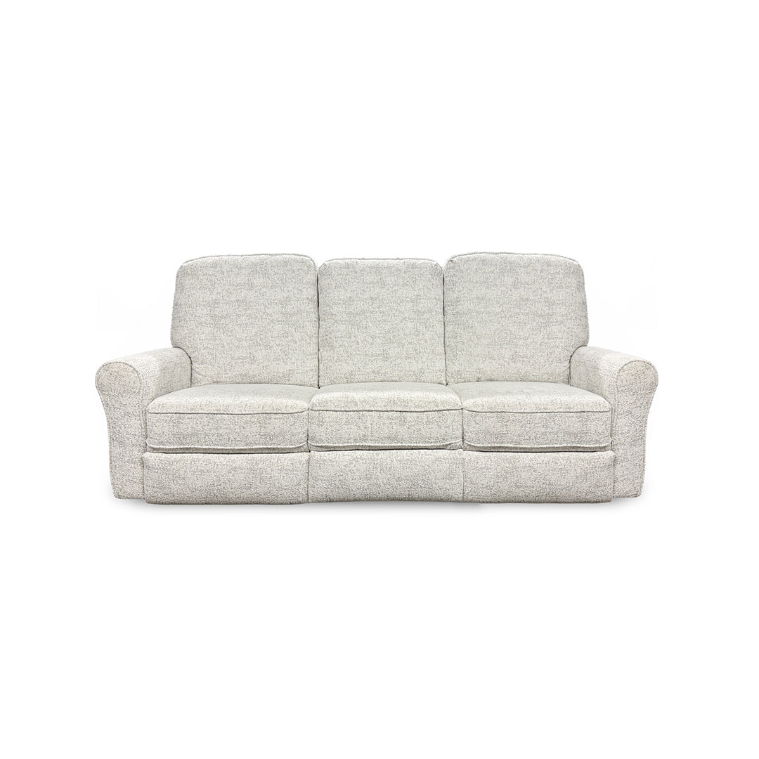 Josey power reclining sofa in white, front view, from Best Home Furnishings