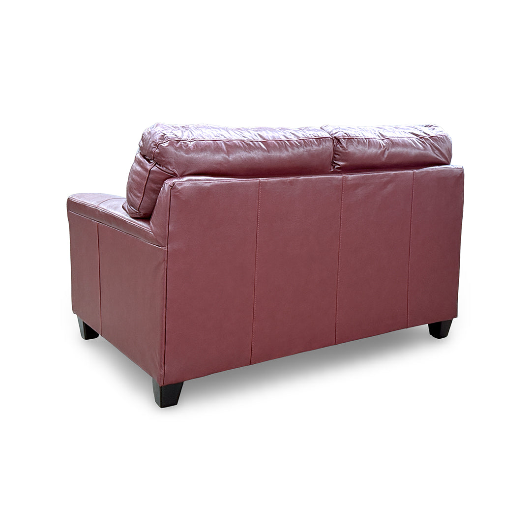 Loveseat de cuero Lacey