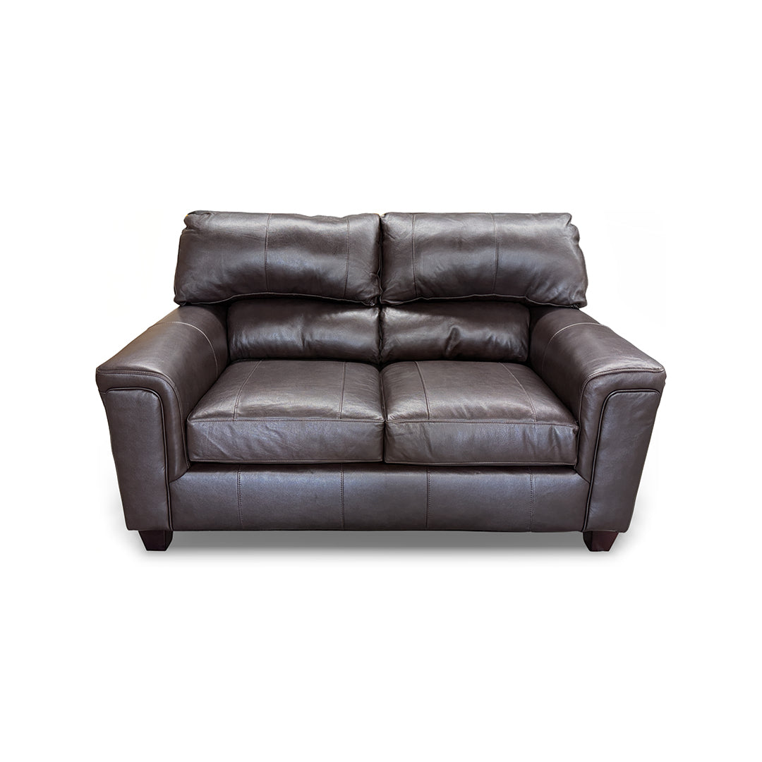 Loveseat de cuero Lacey