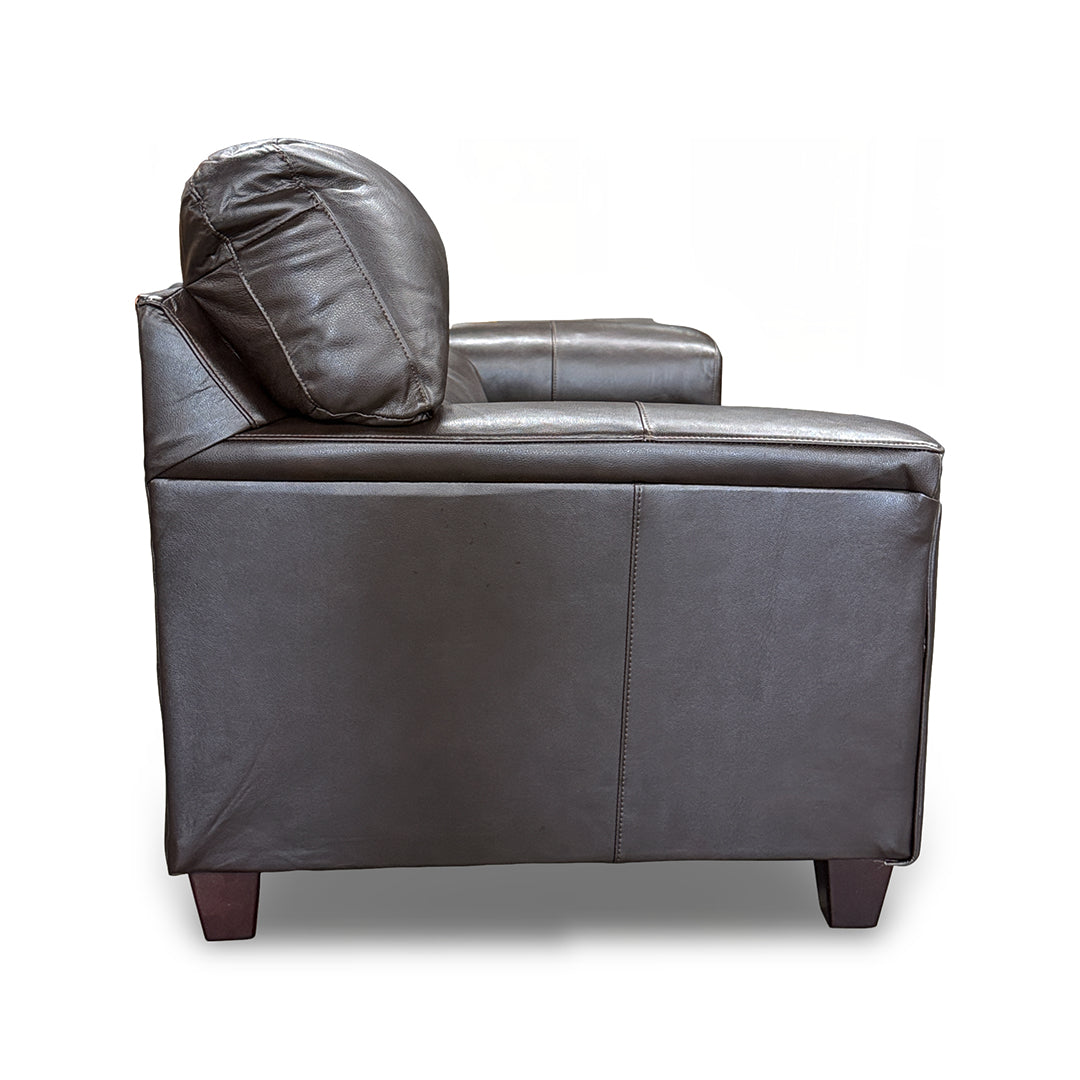Loveseat de cuero Lacey