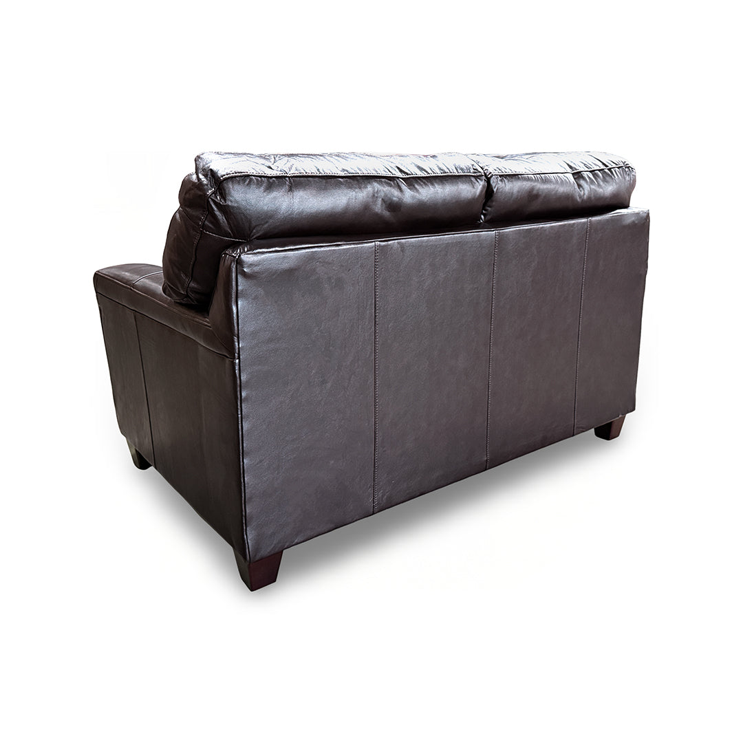 Loveseat de cuero Lacey